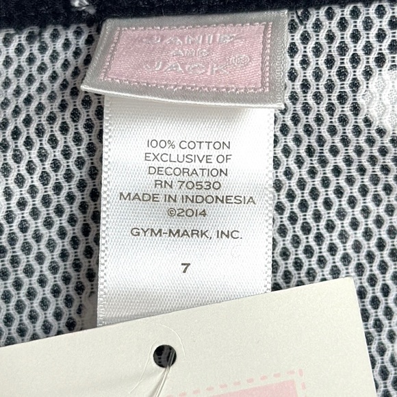 NWT Janie and Jack Cotton Dress Black and White Polka Dot Cap Sleeves size 7 - Picture 11 of 11